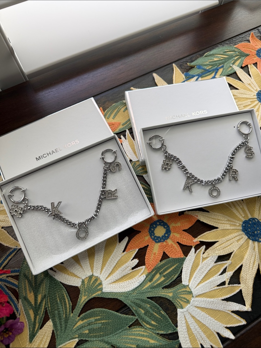 Michael Kors Silver Charm Bracelet